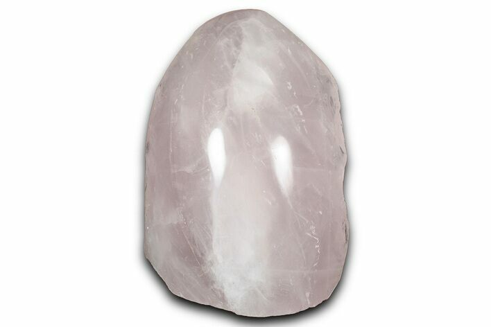 Free-Standing, Polished Rose Quartz - Single Side Polished #341743